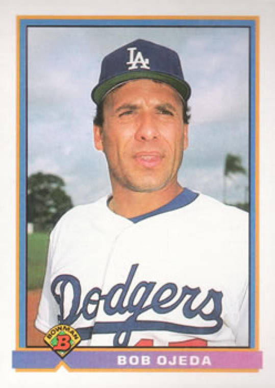 1991 Bowman #591 Bob Ojeda VG Los Angeles Dodgers 