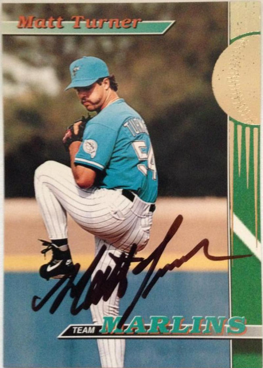 Matt Turner Autographed 1993 Stadium Club #27