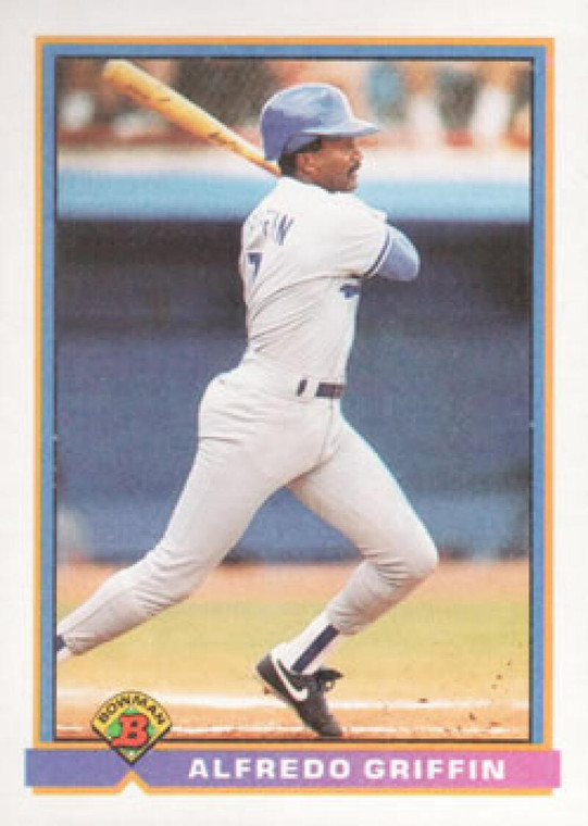 1991 Bowman #592 Alfredo Griffin VG Los Angeles Dodgers 
