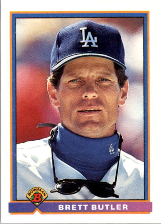 1991 Bowman #597 Brett Butler VG Los Angeles Dodgers 