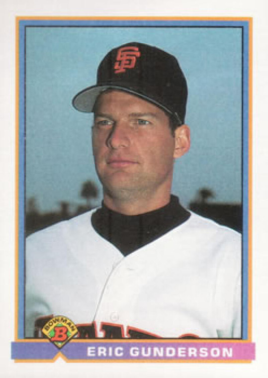 1991 Bowman #628 Eric Gunderson VG San Francisco Giants 
