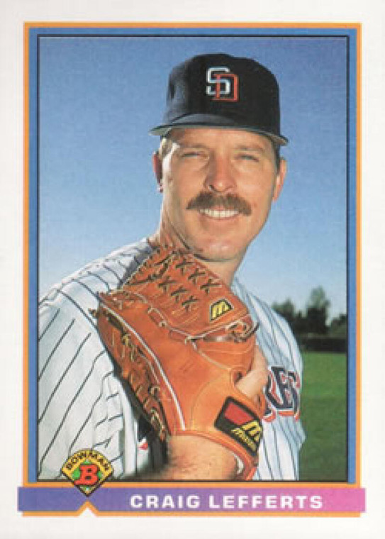 1991 Bowman #650 Craig Lefferts VG San Diego Padres 