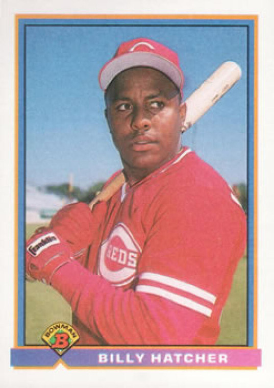 1991 Bowman #670 Billy Hatcher VG Cincinnati Reds 