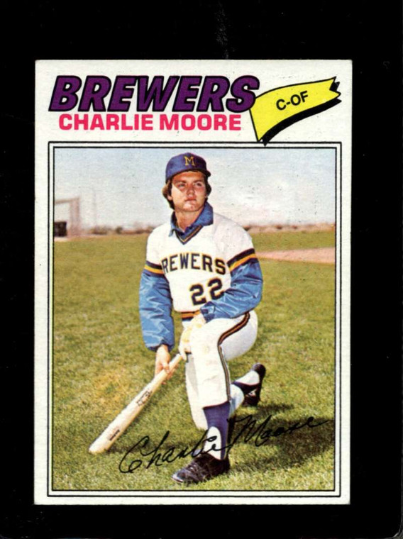 1977 Topps #382 Charlie Moore VG Milwaukee Brewers 