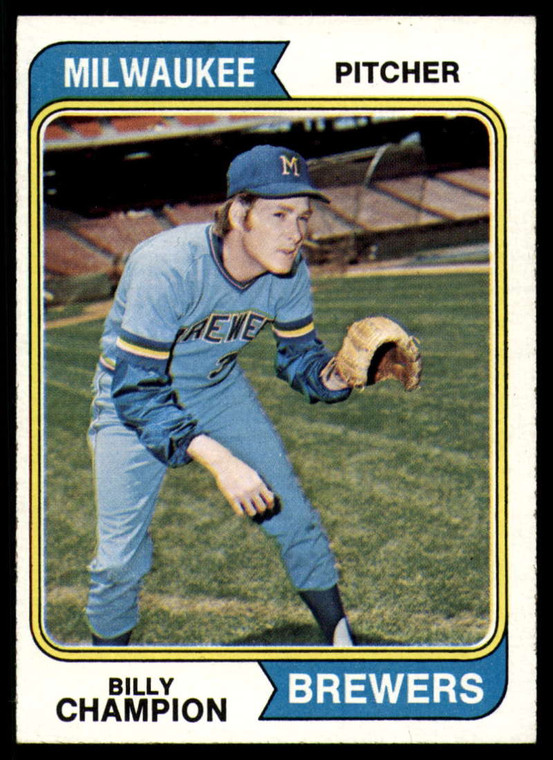 1974 Topps #391 Billy Champion VG Milwaukee Brewers 