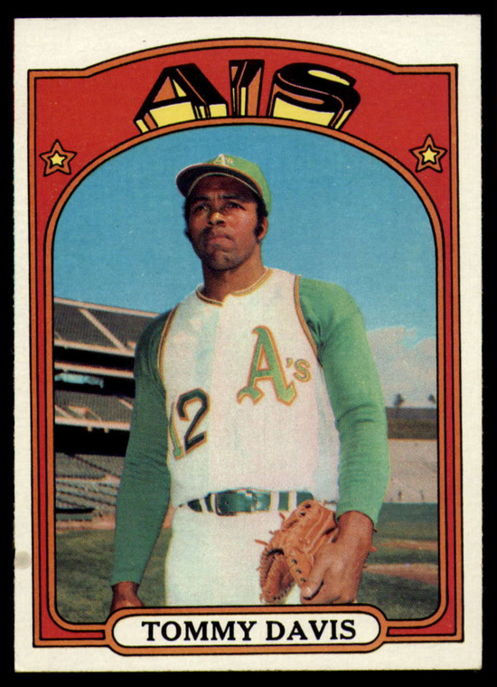 1972 Topps #41 Tommy Davis VG Oakland Athletics 