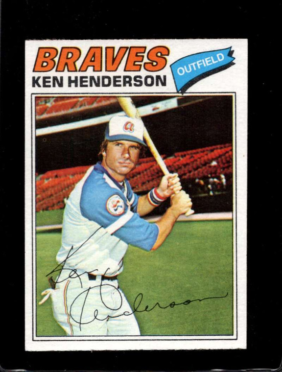 1977 Topps #242 Ken Henderson VG Atlanta Braves 