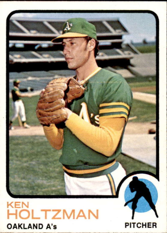 SOLD 97599 1973 Topps #60 Ken Holtzman VG Oakland Athletics 