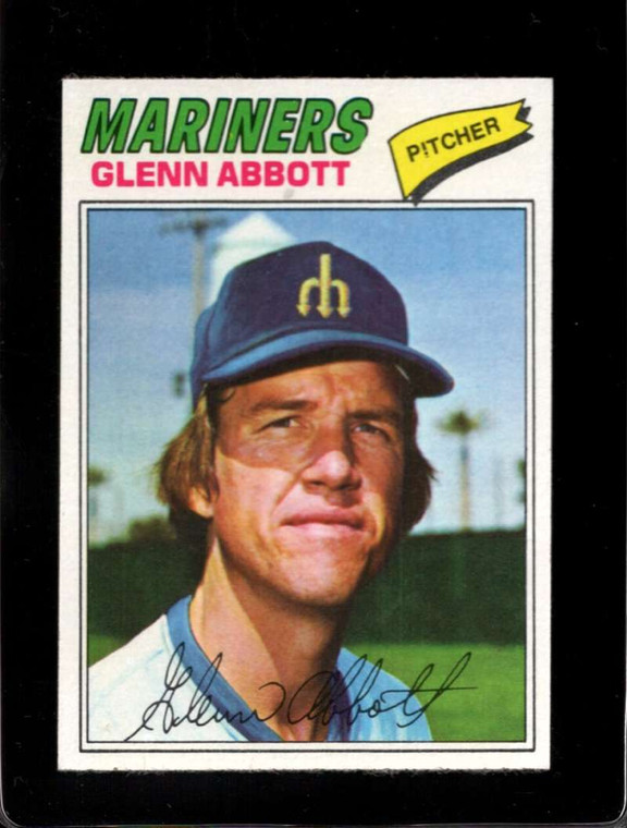 1977 Topps #207 Glenn Abbott VG Seattle Mariners 
