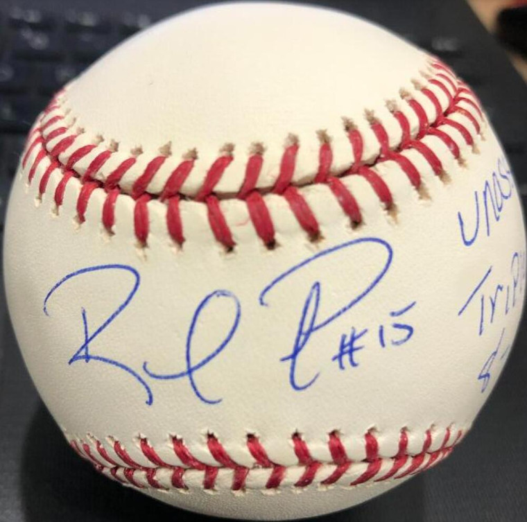 Rafael Furcal Autographed ROMLB Baseball Unassisted Triple Play 8-10-2003