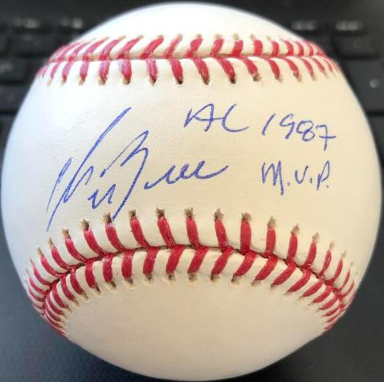 George Bell Autographed ROMLB Baseball 1987 AL MVP Toronto Blue Jays