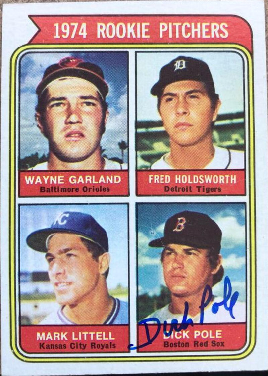 Dick Pole Autographed 1974 Topps #596