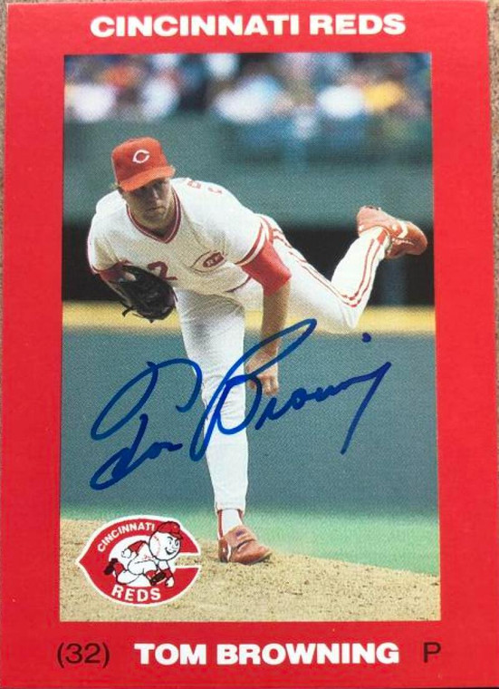 Tom Browning Autographed 1992 Kahn's Cincinnati Reds #NNO