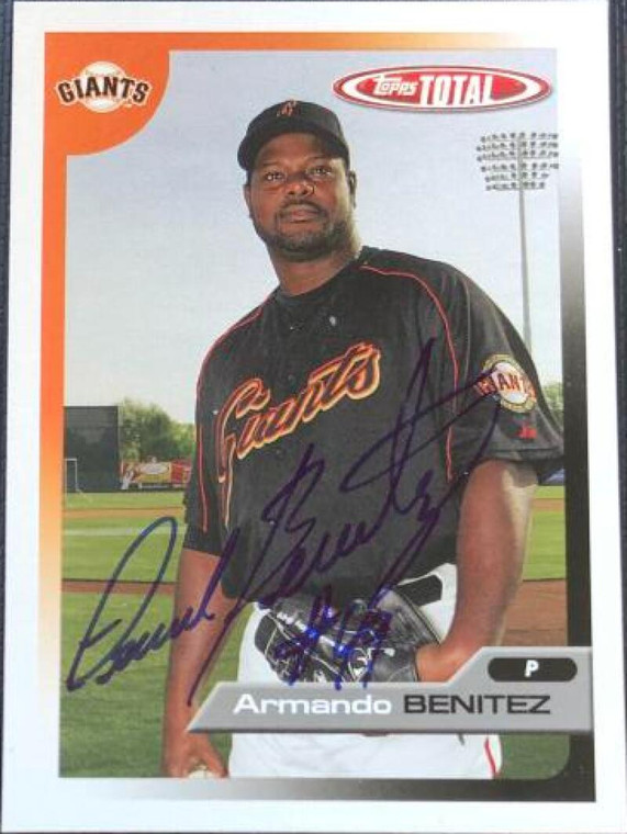 Armando Benitez Autographed 2005 Topps Total #148