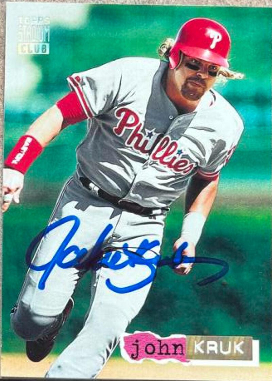 John Kruk Autographed 1994 Stadium Club Golden Rainbow #361