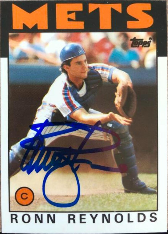 SOLD 116949 Ronn Reynolds Autographed 1986 Topps Tiffany #649