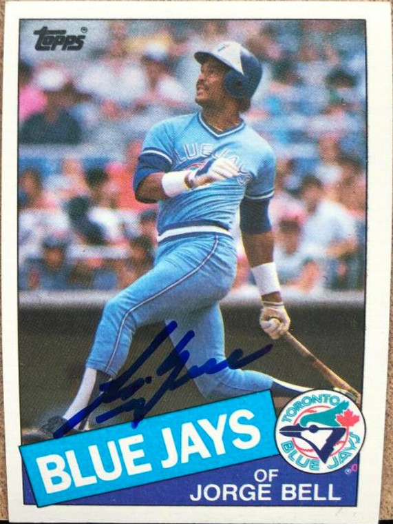 George Bell Autographed 1985 Topps #698