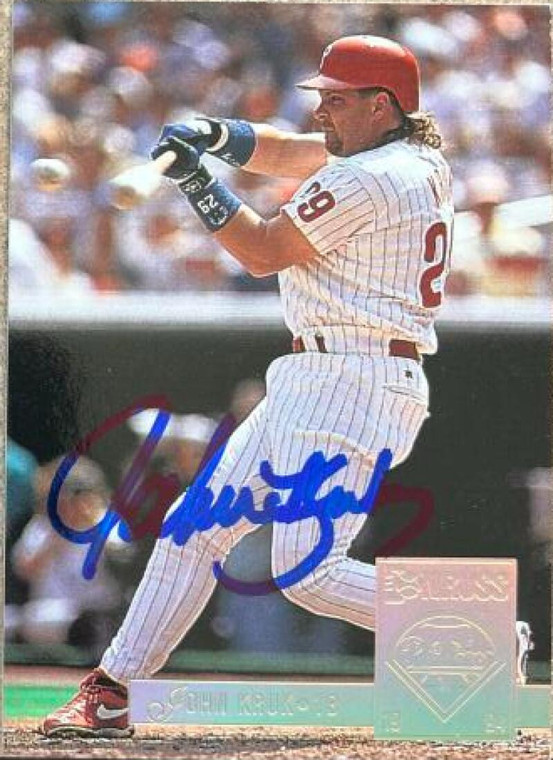 John Kruk Autographed 1994 Donruss Special Edition #7