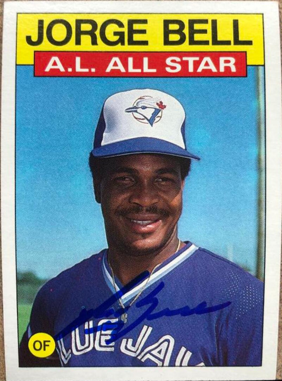 George Bell Autographed 1986 Topps #718