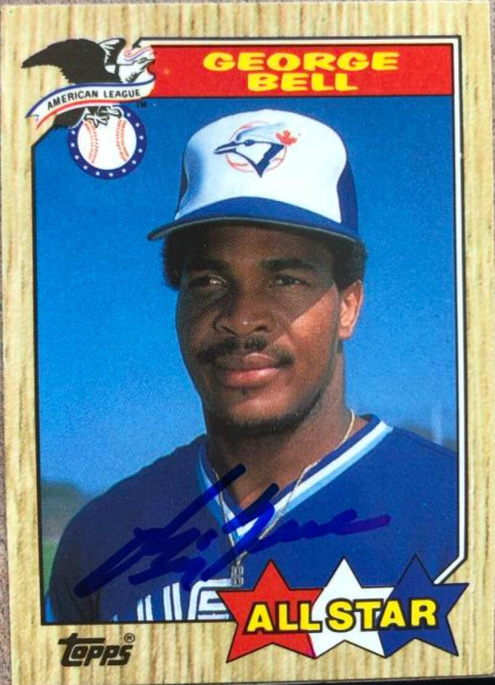 George Bell Autographed 1987 Topps Tiffany #612