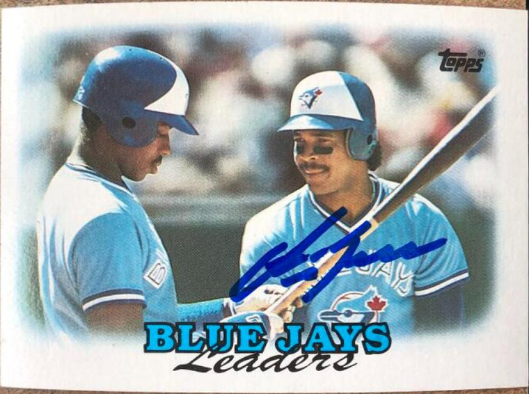 George Bell Autographed 1988 Topps #729 Toronto Blue Jays Leaders