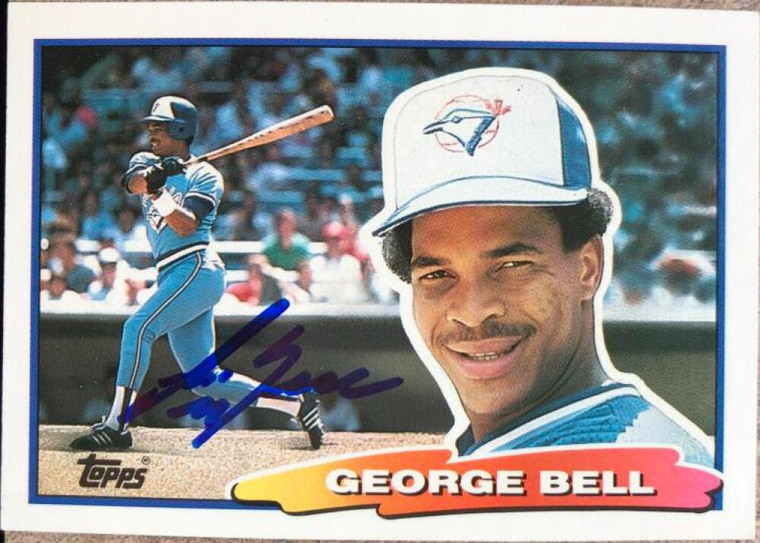 George Bell Autographed 1988 Topps Big #15