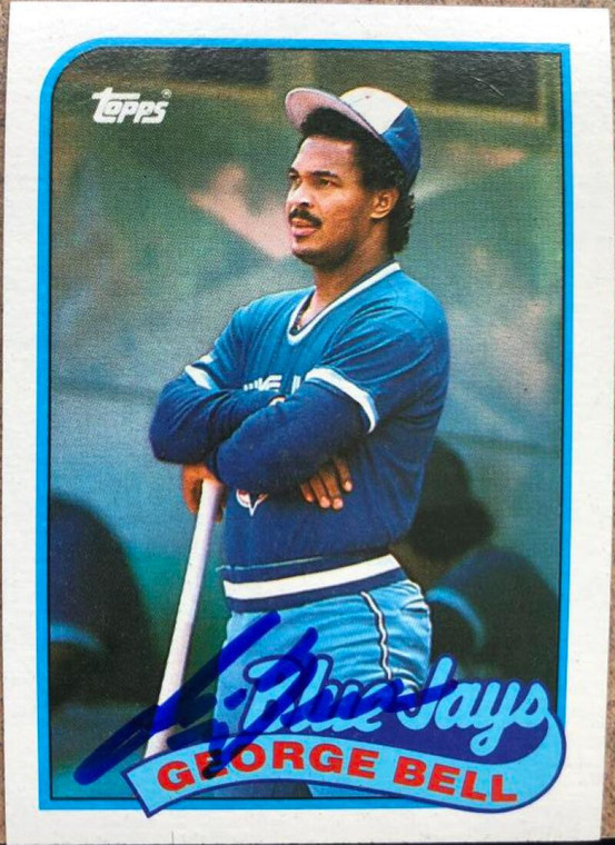 George Bell Autographed 1989 Topps #50