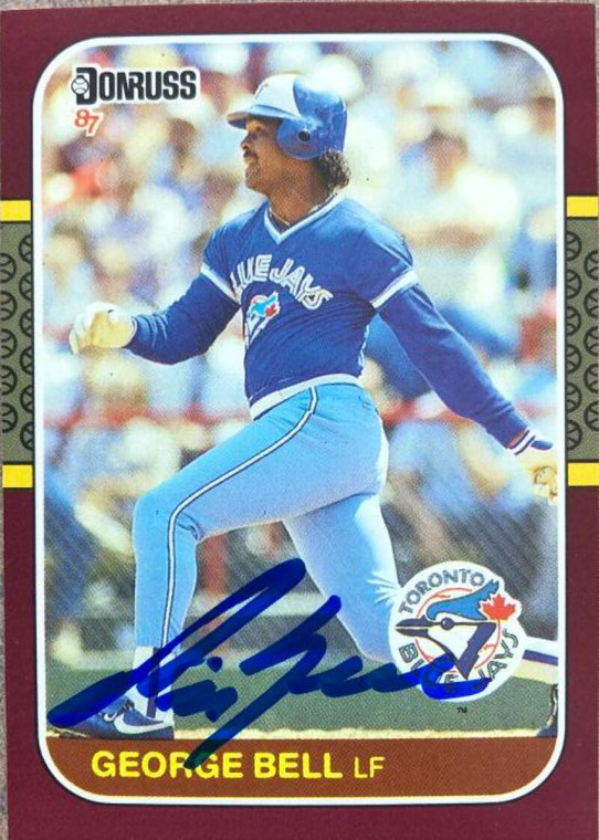 George Bell Autographed 1987 Donruss Opening Day #39
