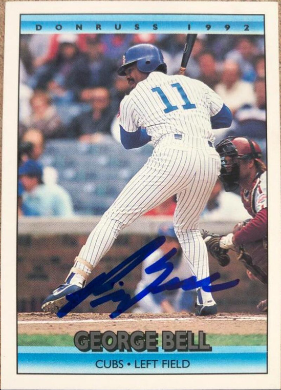 George Bell Autographed 1992 Donruss #127