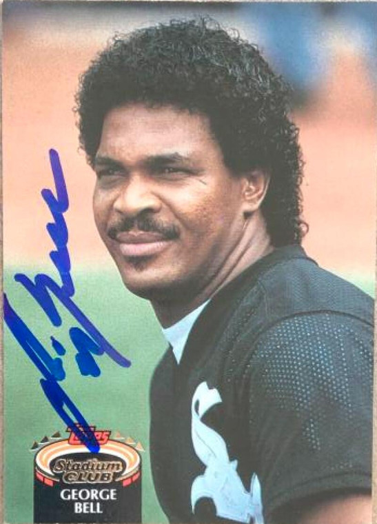 George Bell Autographed 1992 Stadium Club #840