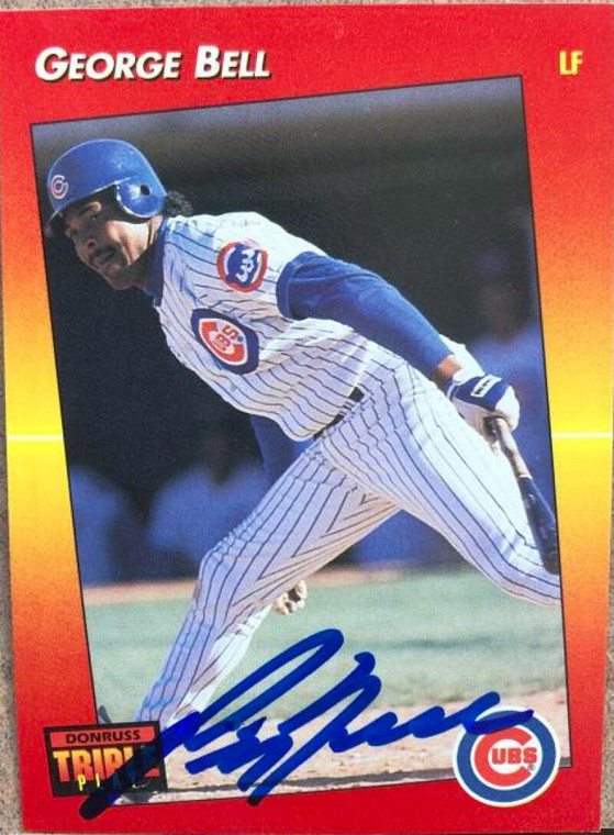 George Bell Autographed 1992 Triple Play #42