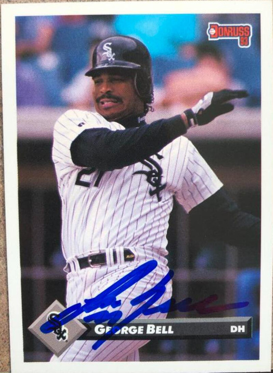 George Bell Autographed 1993 Donruss #95