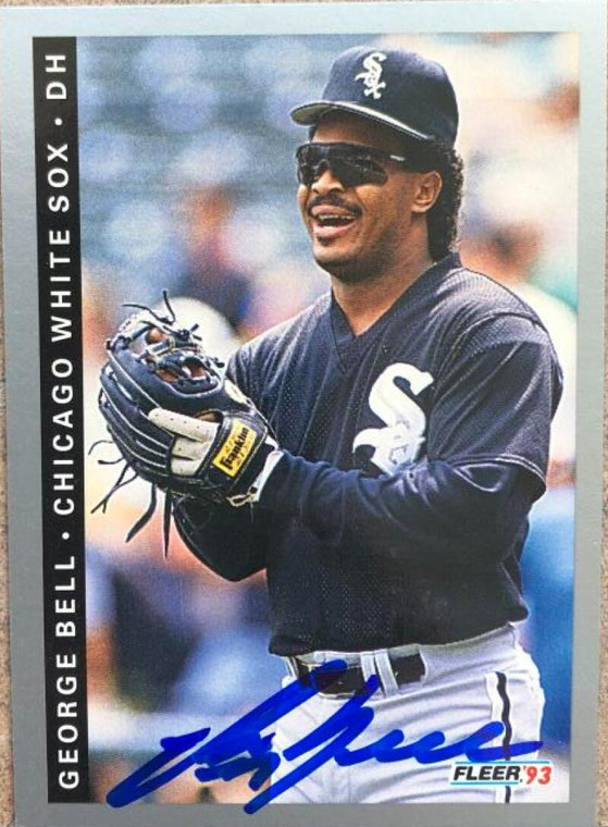 George Bell Autographed 1993 Fleer #200