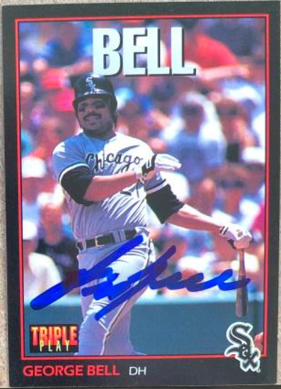 George Bell Autographed 1993 Triple Play #247