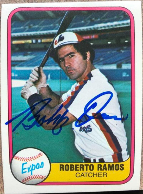 Bobby Ramos Autographed 1981 Fleer #162 Rookie Card 