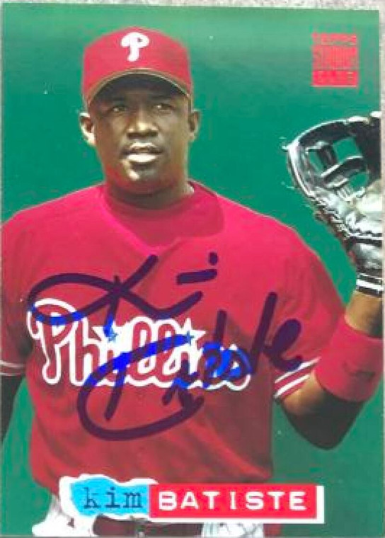 Kim Batiste Autographed 1994 Stadium Club #303