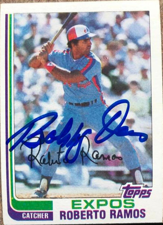 Bobby Ramos Autographed 1982 Topps #354