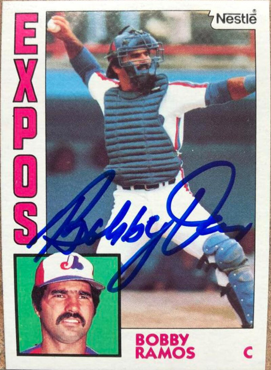 Bobby Ramos Autographed 1984 Topps Nestle #32