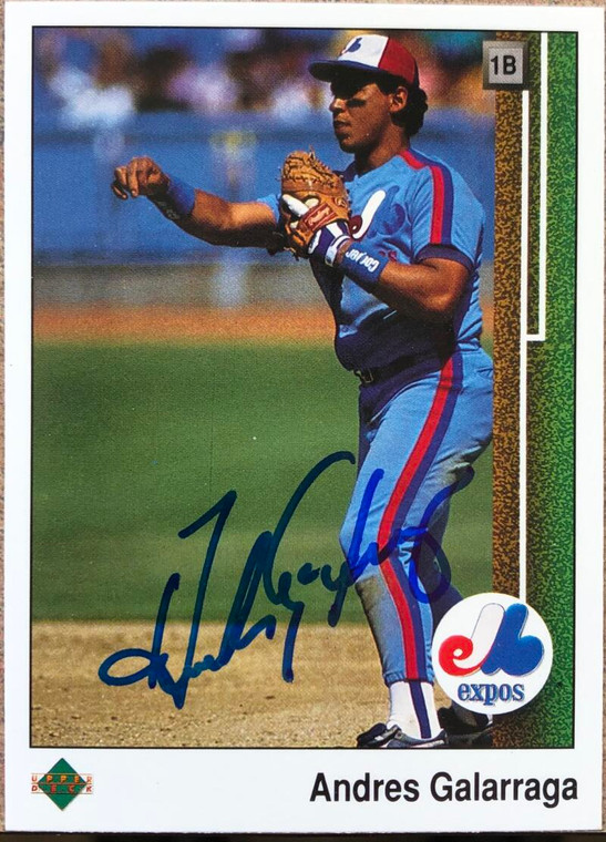 Andres Galarraga Autographed 1989 Upper Deck #115