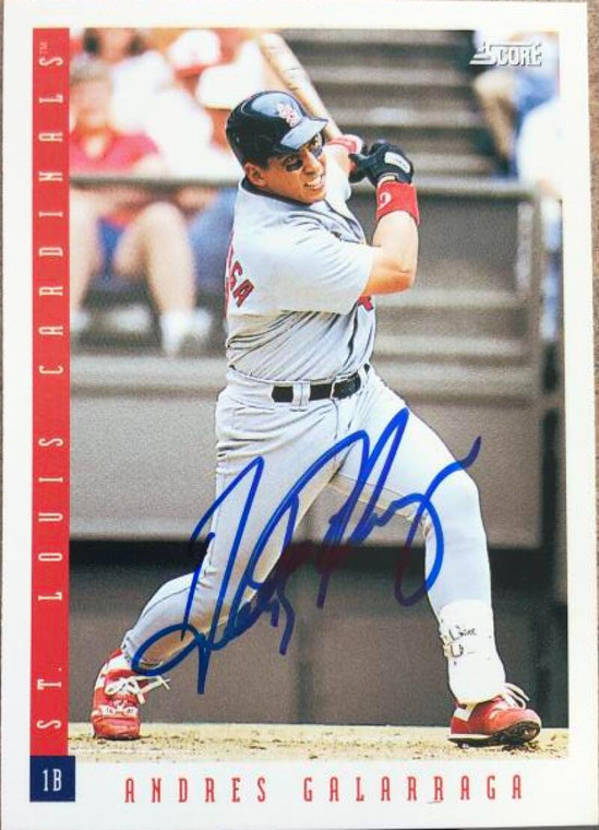 Andres Galarraga Autographed 1993 Score #649