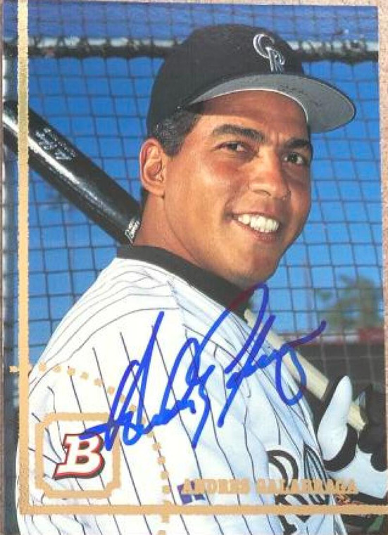 Andres Galarraga Autographed 1994 Bowman #526