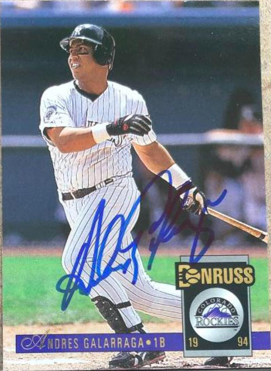 Andres Galarraga Autographed 1994 Donruss #346