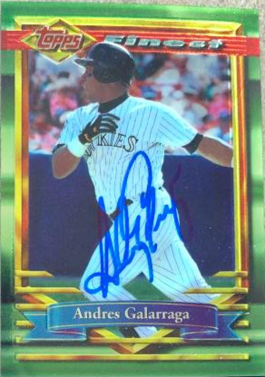 Andres Galarraga Autographed 1994 Topps Finest #35
