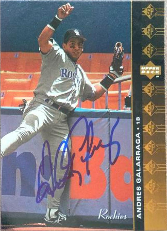 Andres Galarraga Autographed 1994 SP #166