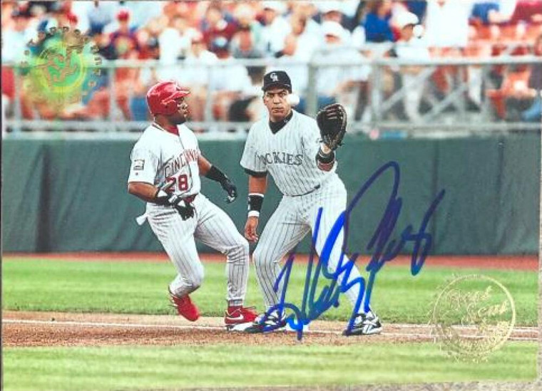 Andres Galarraga Autographed 1995 Stadium Club #313