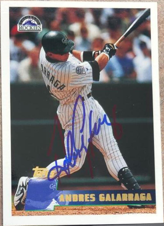 Andres Galarraga Autographed 1996 Topps #249