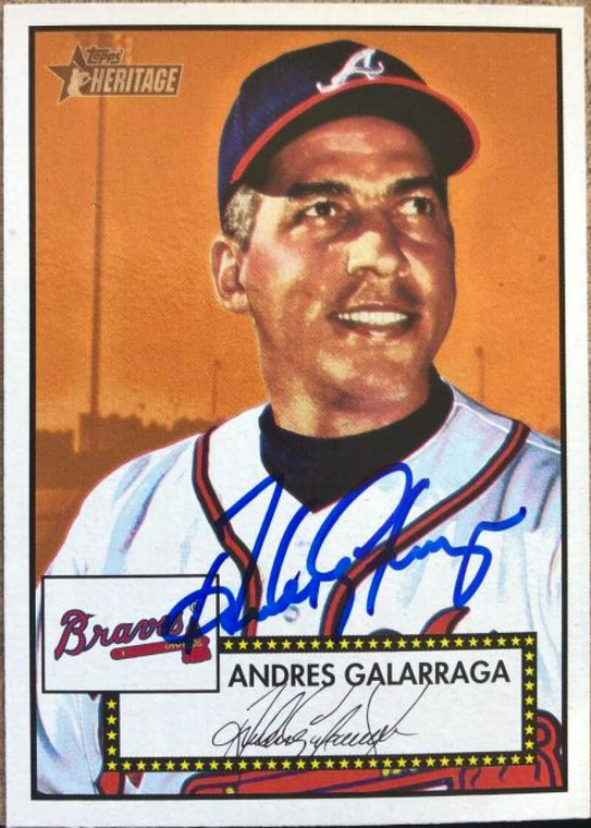 Andres Galarraga Autographed 2001 Topps Heritage (Red Back) #16