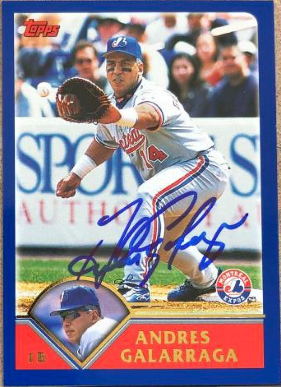 Andres Galarraga Autographed 2003 Topps #27