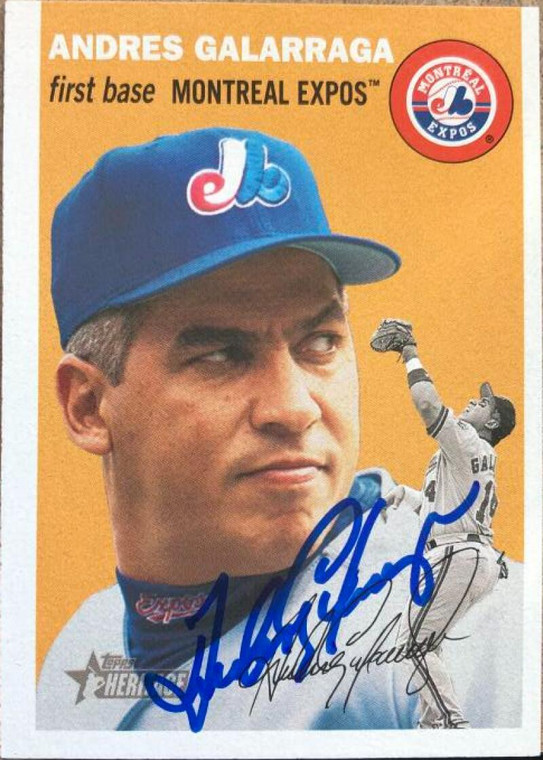 Andres Galarraga Autographed 2003 Topps Heritage #114