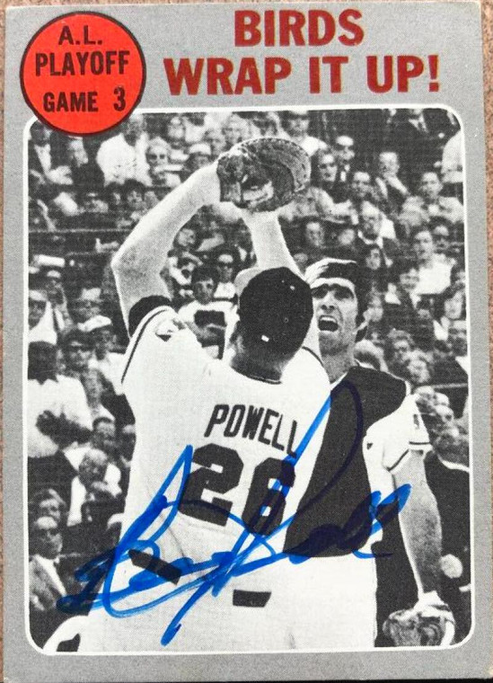 SOLD 117330 Boog Powell Autographed 1970 Topps #201